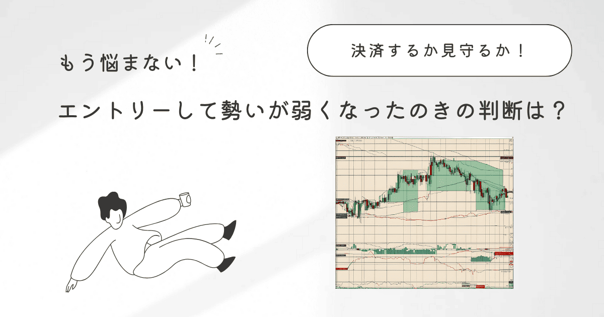 エントリーして勢いが弱くなったのきの判断は？