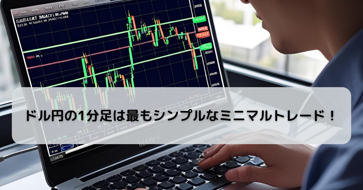 ドル円の1分足は最もシンプルなミニマルトレード！ベストな基礎力アップ法